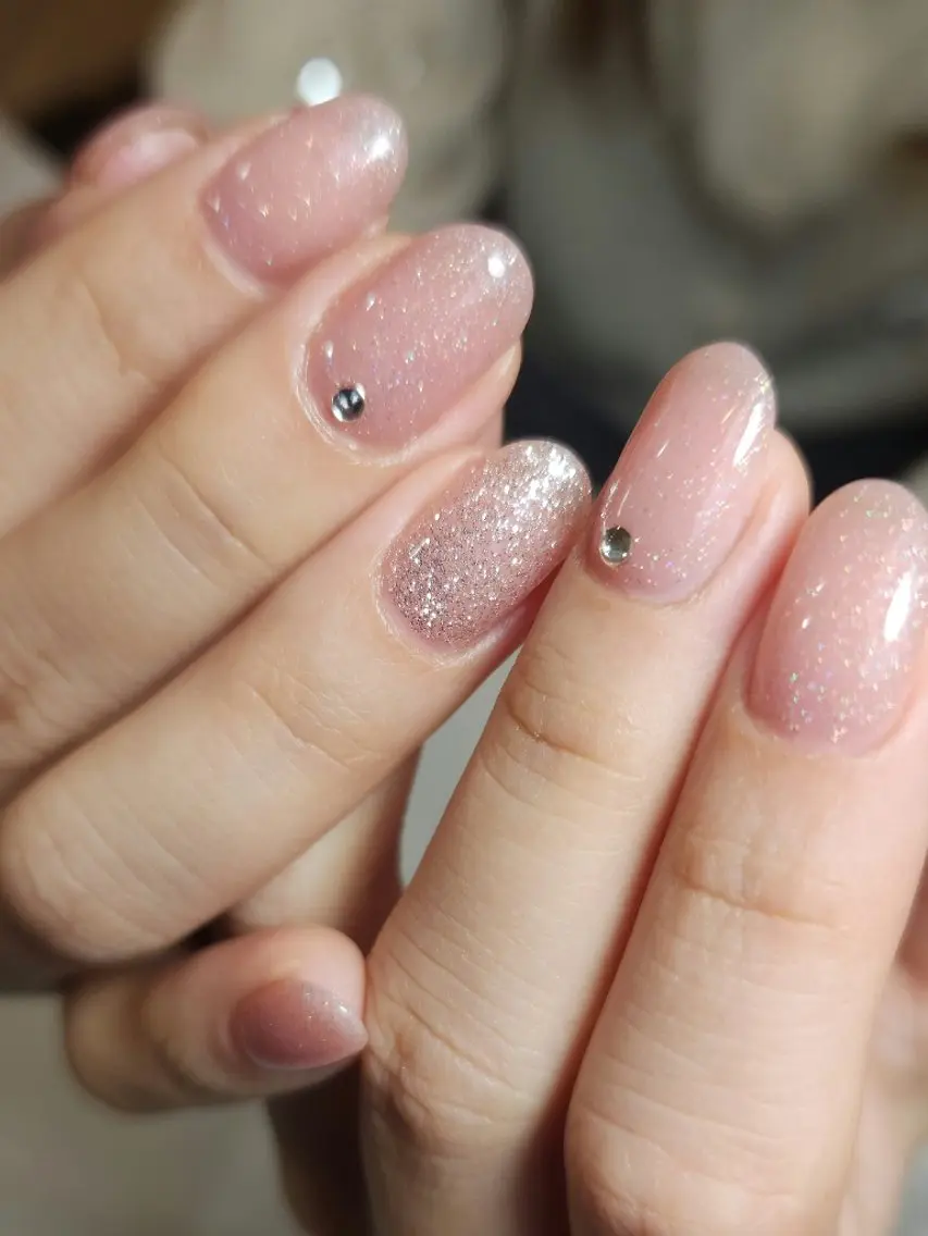 ネイル オフィスネイル ピンク ハンドネイル NailSalon N.中目黒のネイルデザイン