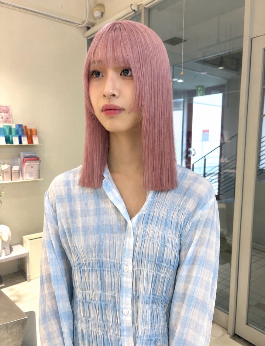 セミロング カラー ヘアカラー 浅野 匠のヘアスタイル