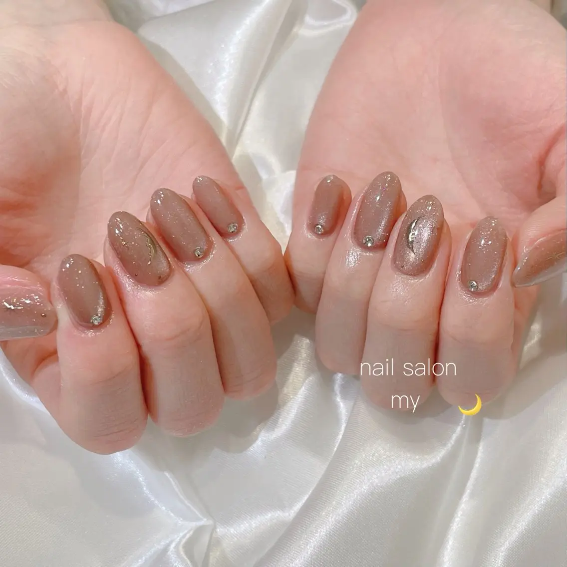 ネイル アートネイル ジェルネイル 韓国ネイル ミラーネイル ニュアンスネイル ハンドネイル NailSalon MYのネイルデザイン