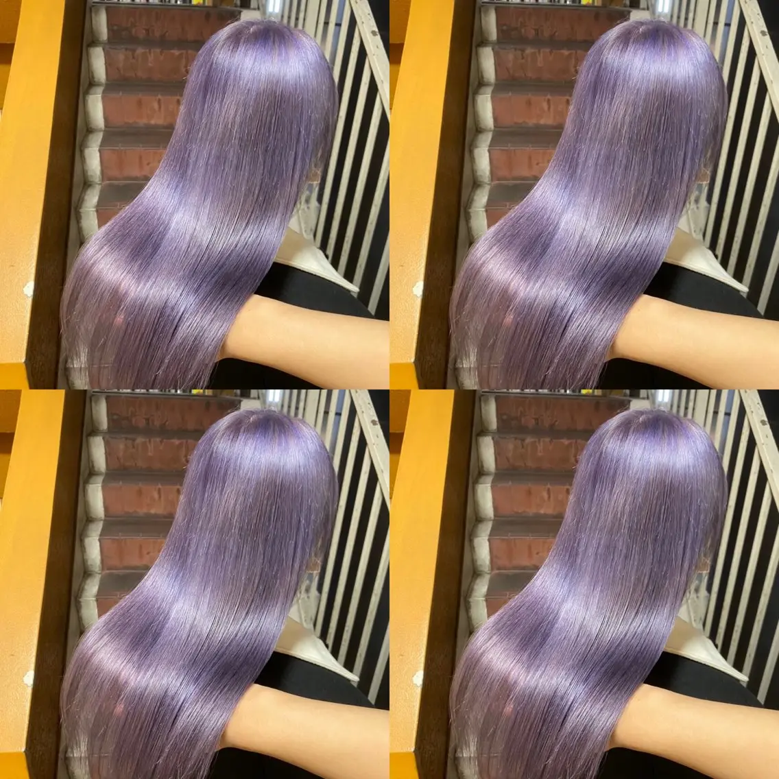ロング カラー ヘアアレンジ 💎韓国レイヤー ×エクステゆうま💎のヘアスタイル