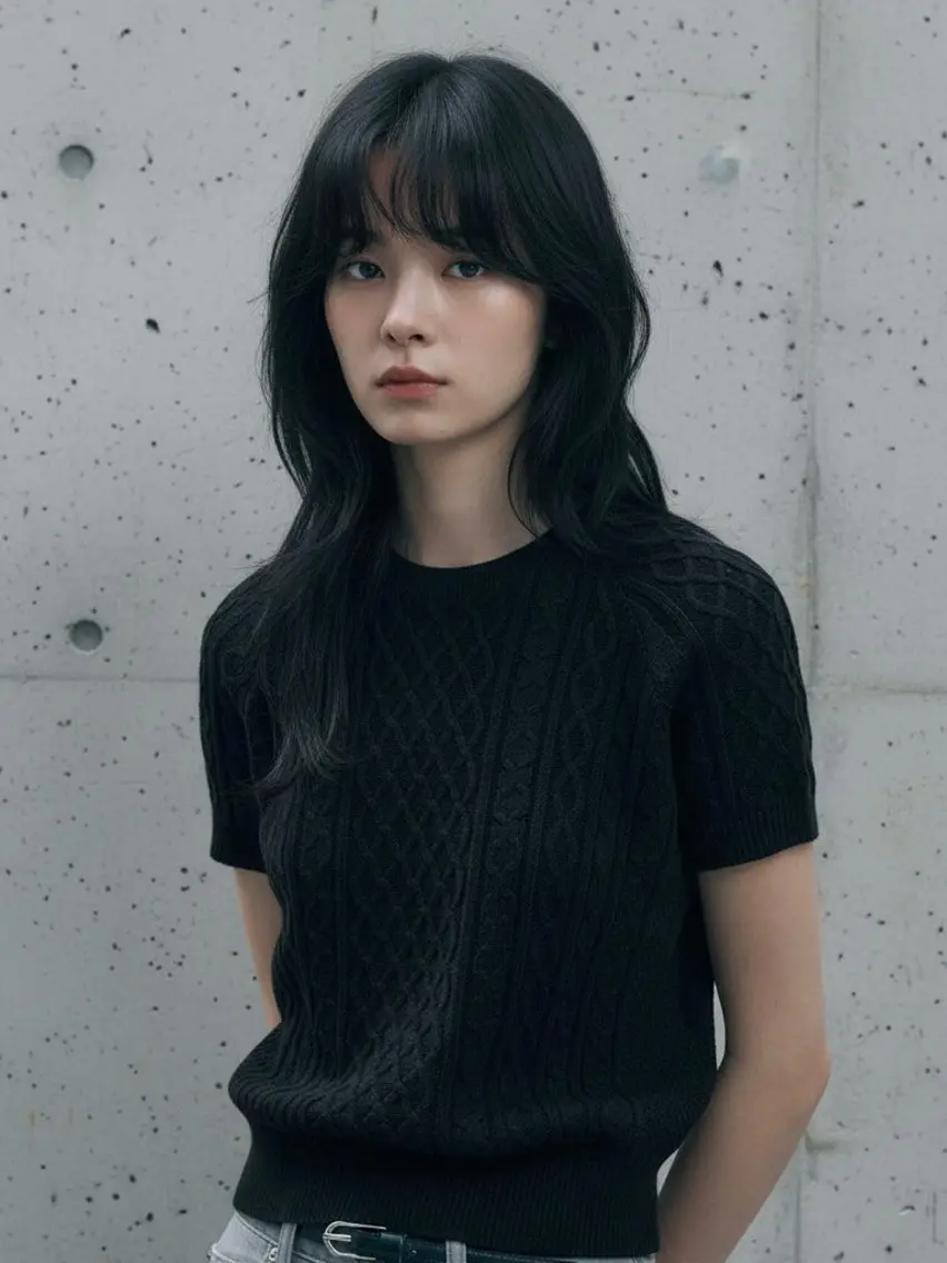 ロング カラー ショートボブ アッシュ アッシュグレー バレイヤージュ ミストバング カット ヘアカラー トリートメント ウルフカット 811 大阪梅田 ウルフのヘアスタイル