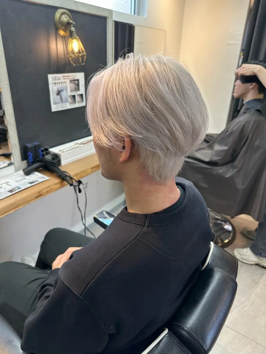 カラー メンズ 縮毛矯正モデル大募集 🇺🇸隼也🇪🇸のヘアスタイル