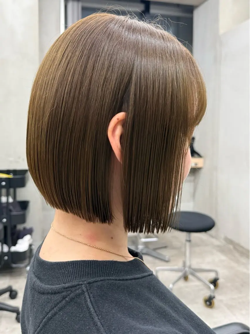 ショート カット ヘアカラー 髪質改善/美髪矯正/ 小顔ボブNANAのヘアスタイル