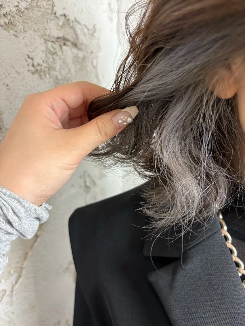 ミディアム カラー カット ヘアカラー トリートメント ヘッドスパ ヘアセット ️韓国ヘア/レイヤー カット❤️Yūkaのヘアスタイル
