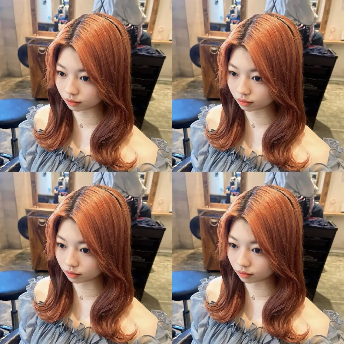 セミロング カラー ヘアアレンジ ヘアカラー トリートメント 💎韓国レイヤー ×エクステゆうま💎のヘアスタイル