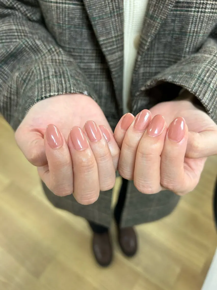 ネイル ワンカラーネイル 種村 朱玲のネイルデザイン