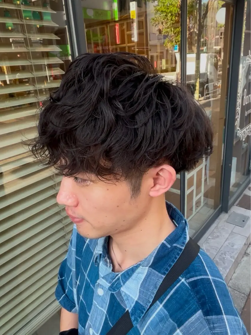 パーマ メンズ カット パーマ ヤシロケンタ メンズ特化のヘアスタイル