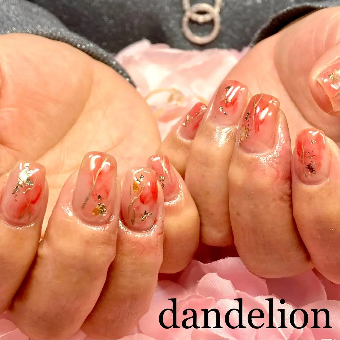 ネイル ハンドネイル ハンドケア dandelion ダンデライオンのネイルデザイン