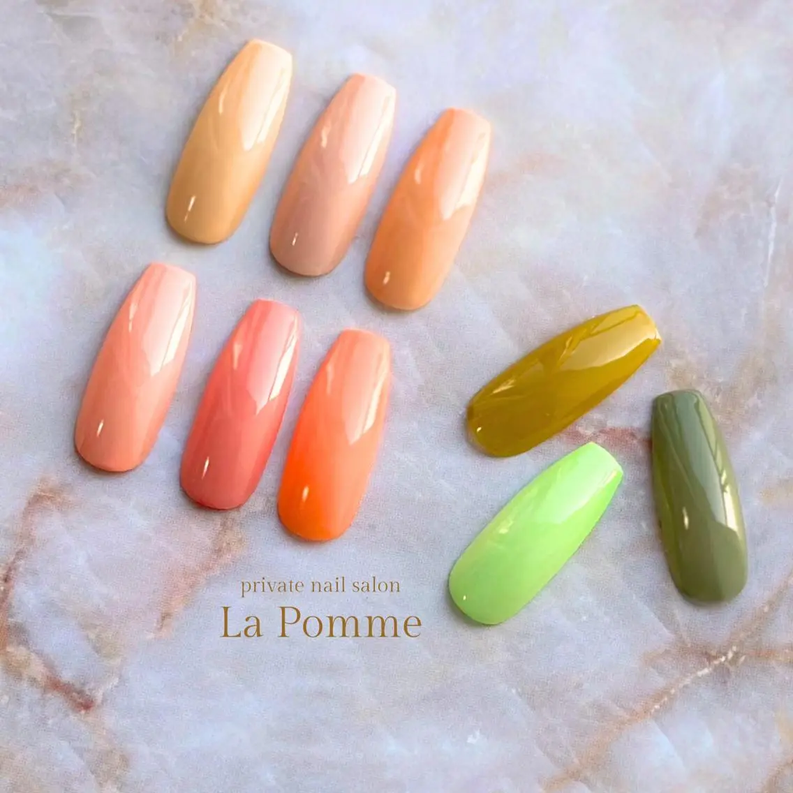 ネイル ワンカラーネイル nail salon La Pommeのネイルデザイン