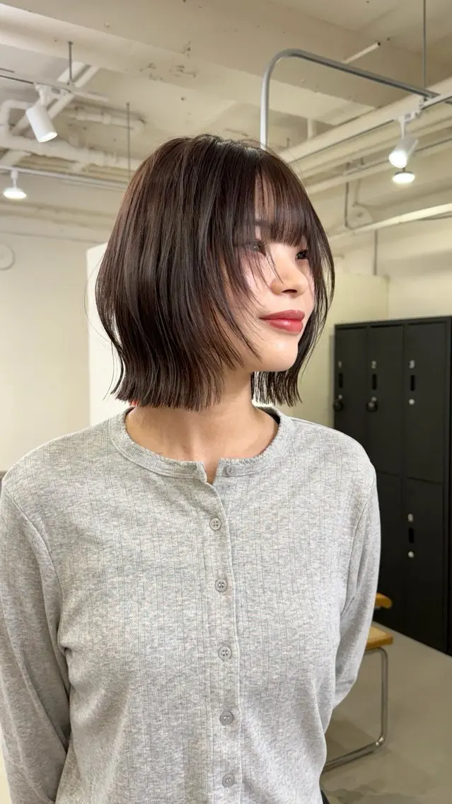 ショート カラー カット ヘアカラー トリートメント ‎アヤメ/レイヤー /ボブ/渋谷🐈のヘアスタイル