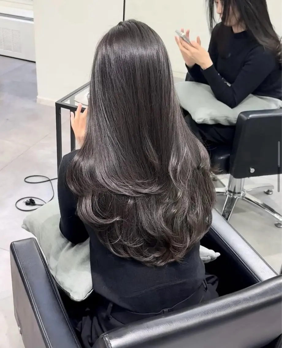 ロング カラー 透明感カラー レイヤーカット 似合わせcut/ 艶カラー/Rinaのヘアスタイル