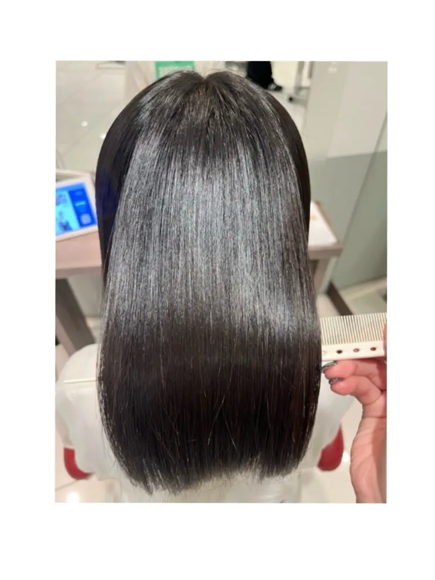 セミロング 縮毛矯正 トリートメント TSUKADA MIYUKIのヘアスタイル