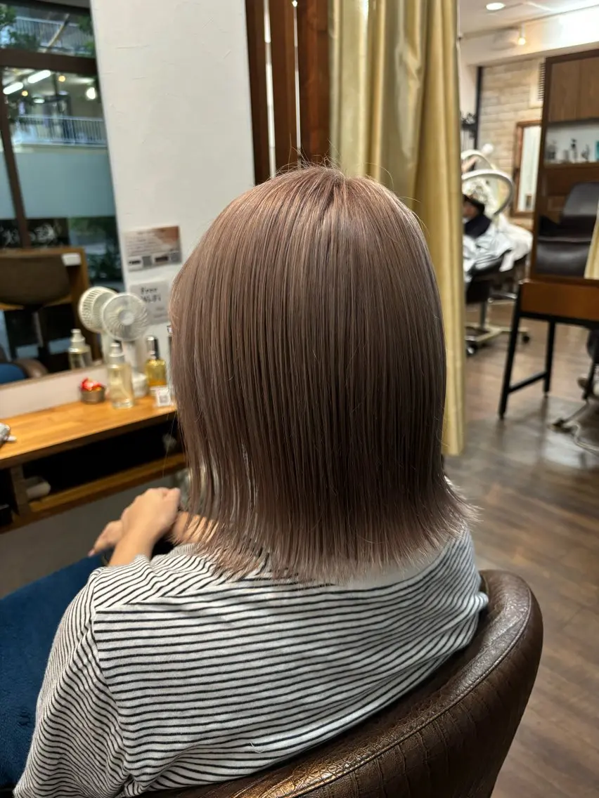 ミディアム カラー ヘアカラー 小顔似合わせカット ┊︎*AYANO*のヘアスタイル