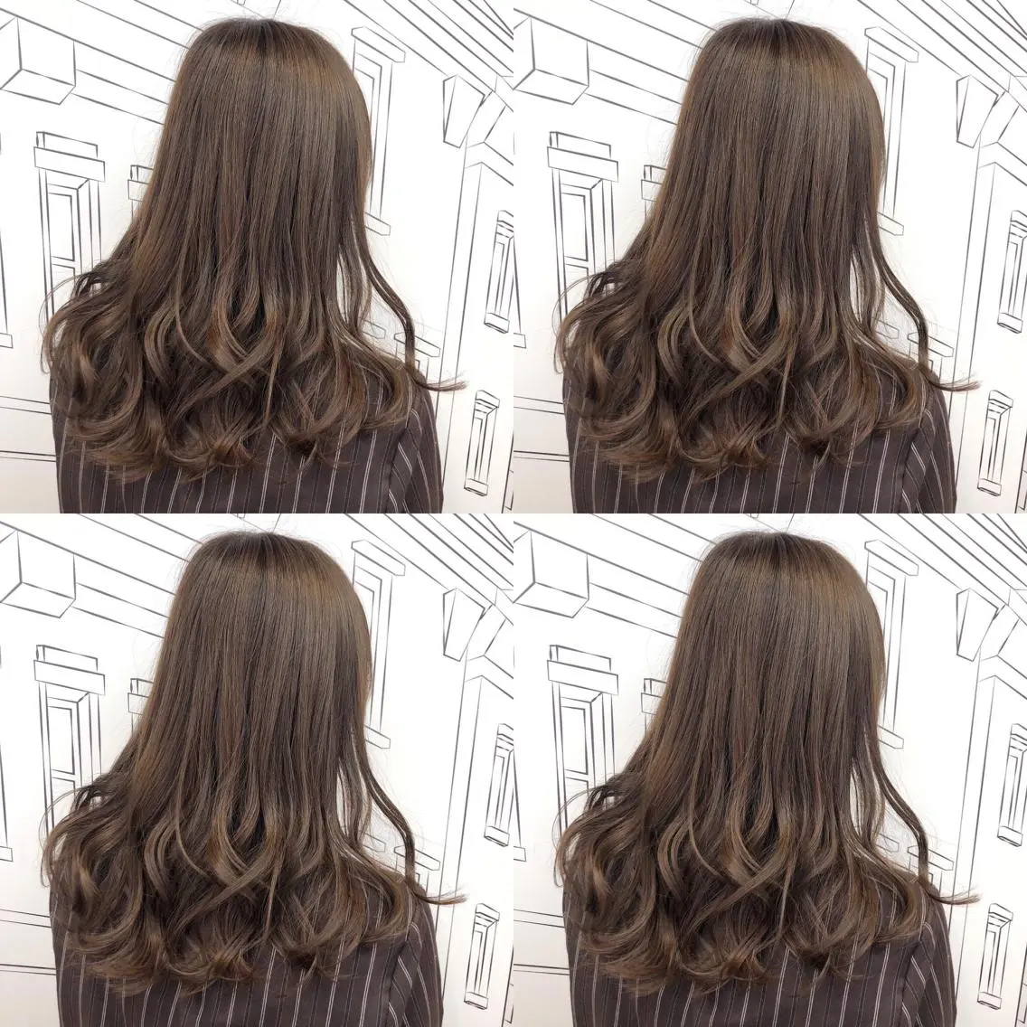 セミロング カラー ブラウンカラー モカブラウン TOMOKA 艶髪/髪質改善🫧のヘアスタイル