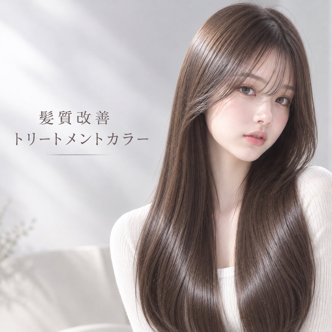 ロング カラー 髪質改善 トリートメント ヘアカラー カラーモデル募集中/ 透明感カラー/るいのヘアスタイル