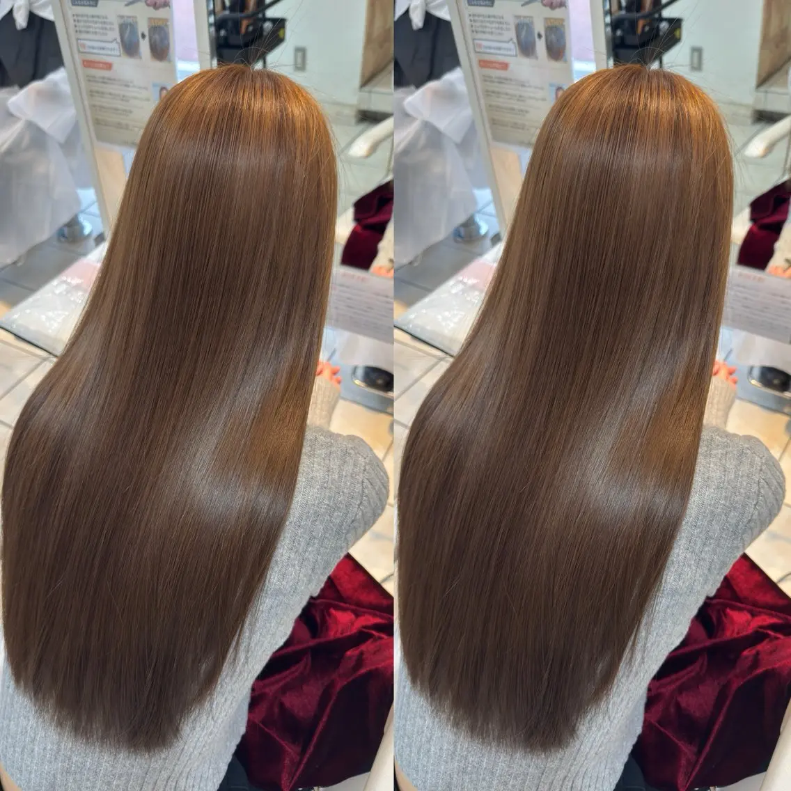 ロング カラー カット ヘアカラー トリートメント 【髪質改善特化】 艶髪/透明感カラーのヘアスタイル
