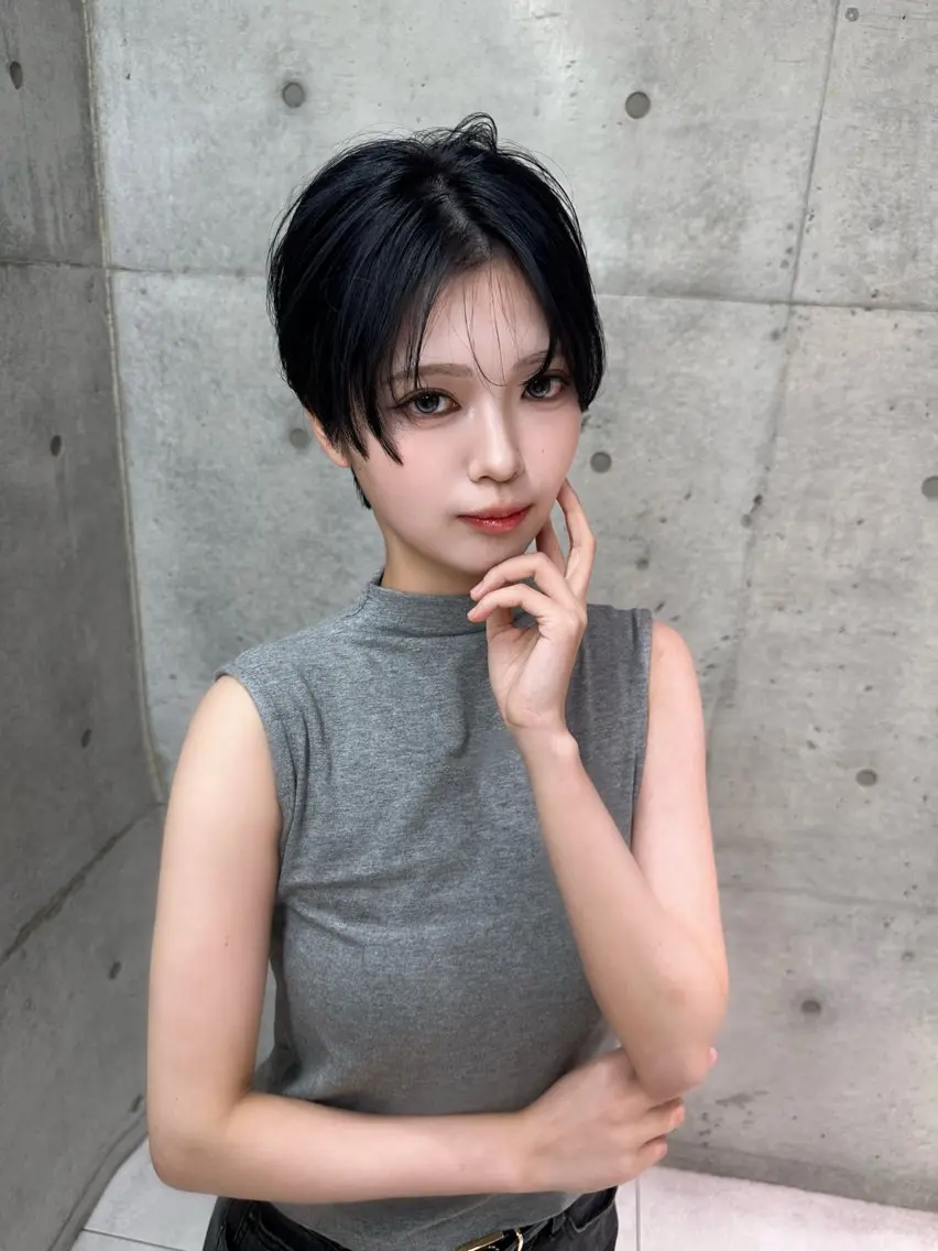 ショート カラー カット ヘアカラー トリートメント 《髪質改善✖️オリー ブ🧸》小嶋拓也のヘアスタイル