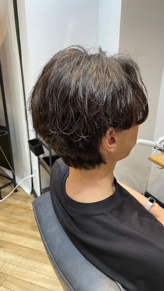 メンズ メンズパーマ カット 望恵🌸メンズ募集中 ✂️韓国艶髪のヘアスタイル