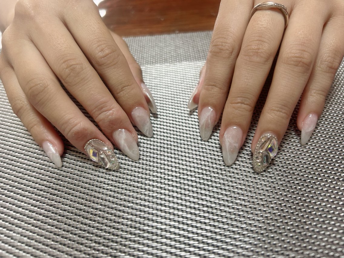 ネイル 大理石ネイル(マーブル) ハンドネイル i nailのネイルデザイン