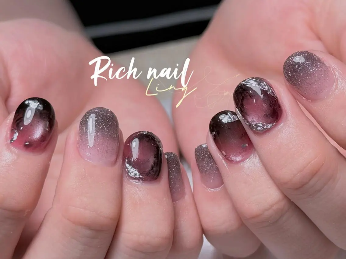 ネイル ハンドネイル ハンドケア Rich Nail 🤲🏻梨央のネイルデザイン