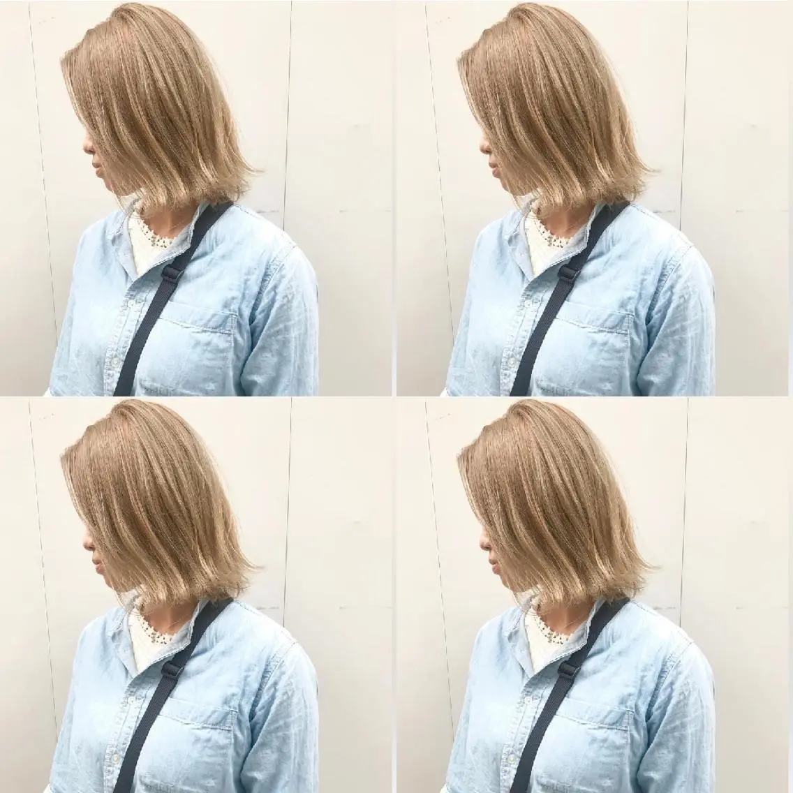 ショート カラー ベージュカラー ブリーチ ミルクティーベージュ 竹内啓太 ボブのヘアスタイル
