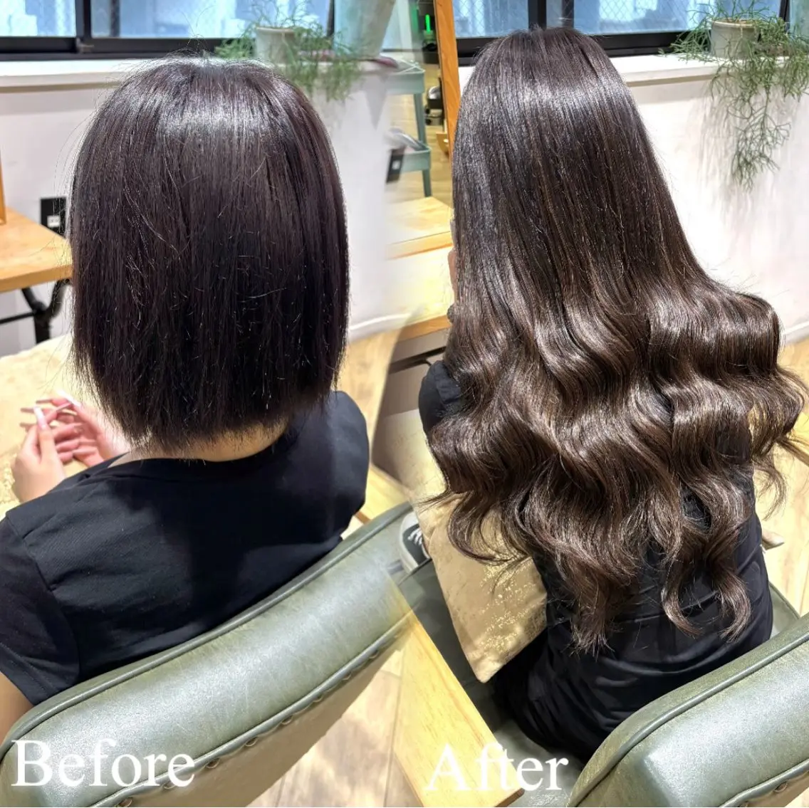 ショート シールエクステ エクステ ショートヘア エクステ ヘアセット 横浜シールエクステ 韓国エクステみさきのヘアスタイル