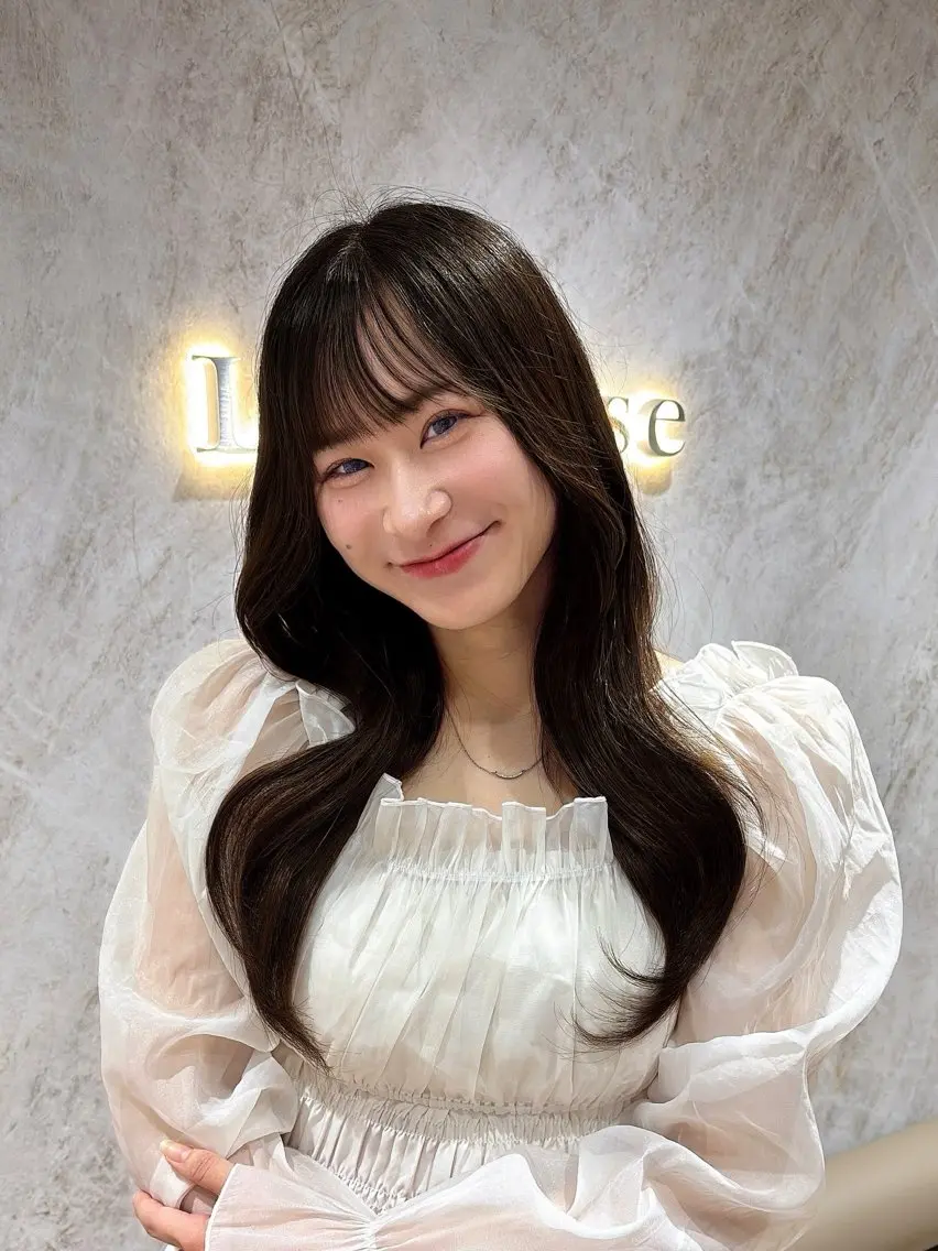 セミロング カラー くびれヘア レイヤーカット カット ヘアカラー トリートメント 顔周りレイヤーカット /髪質改善/ゆう🤍のヘアスタイル