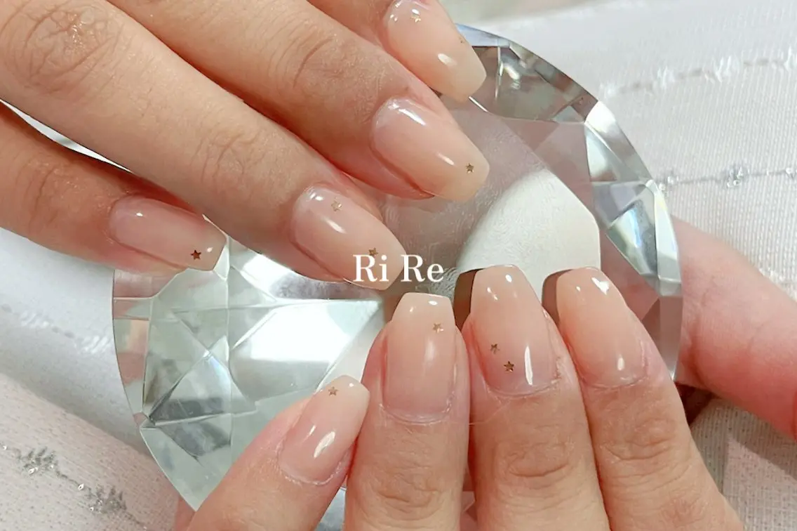 ネイル オフィスネイル ピンク ピンクベージュ Nailsalon RiRe♡Reikaのネイルデザイン