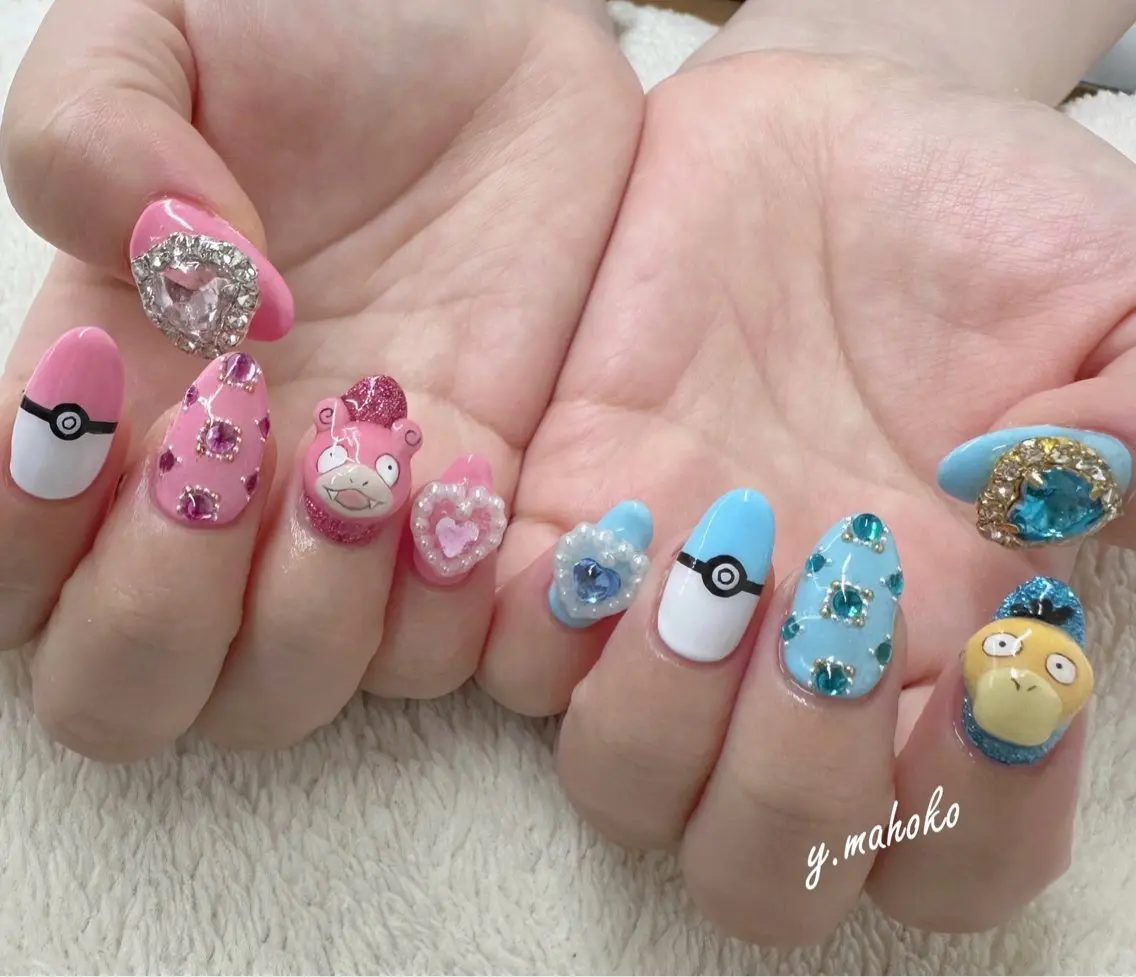 ネイル ハンドネイル パラジェル有/ 長さだし/mahoのネイルデザイン