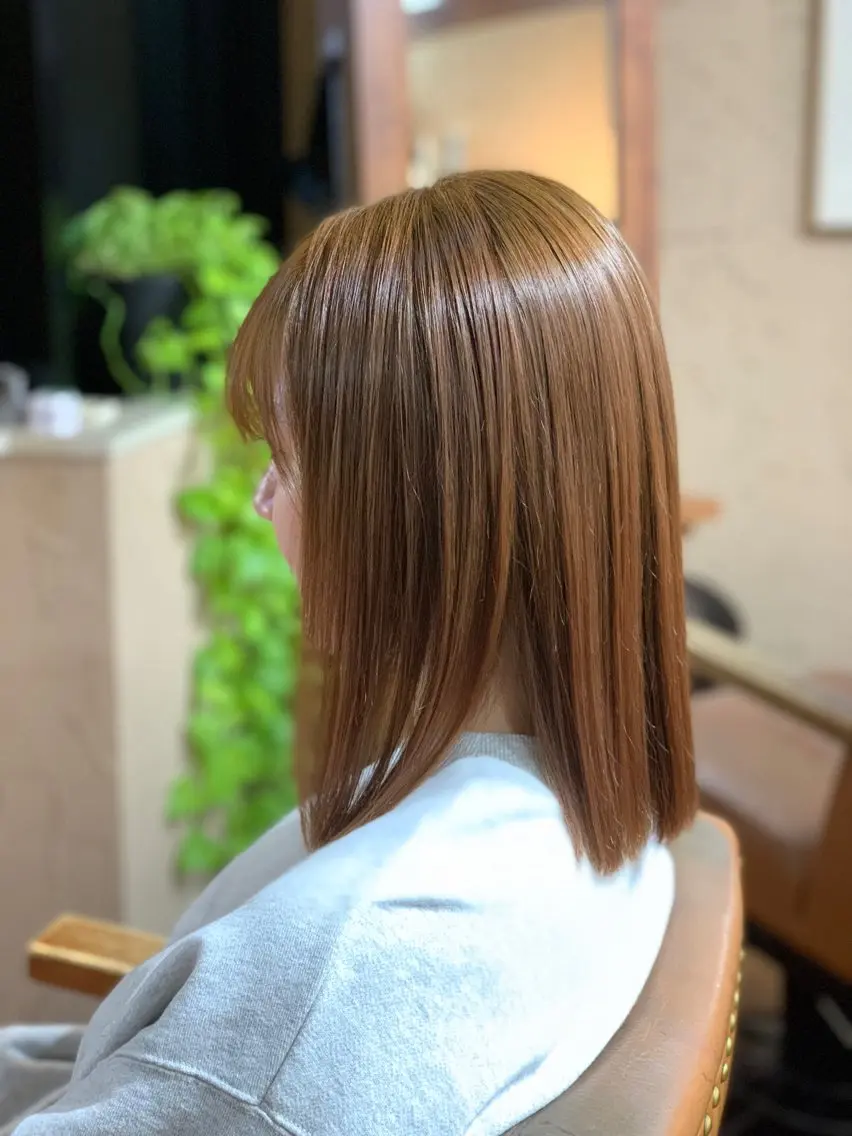 ミディアム 武田尚子🌸 自然に仕上がる矯正のヘアスタイル