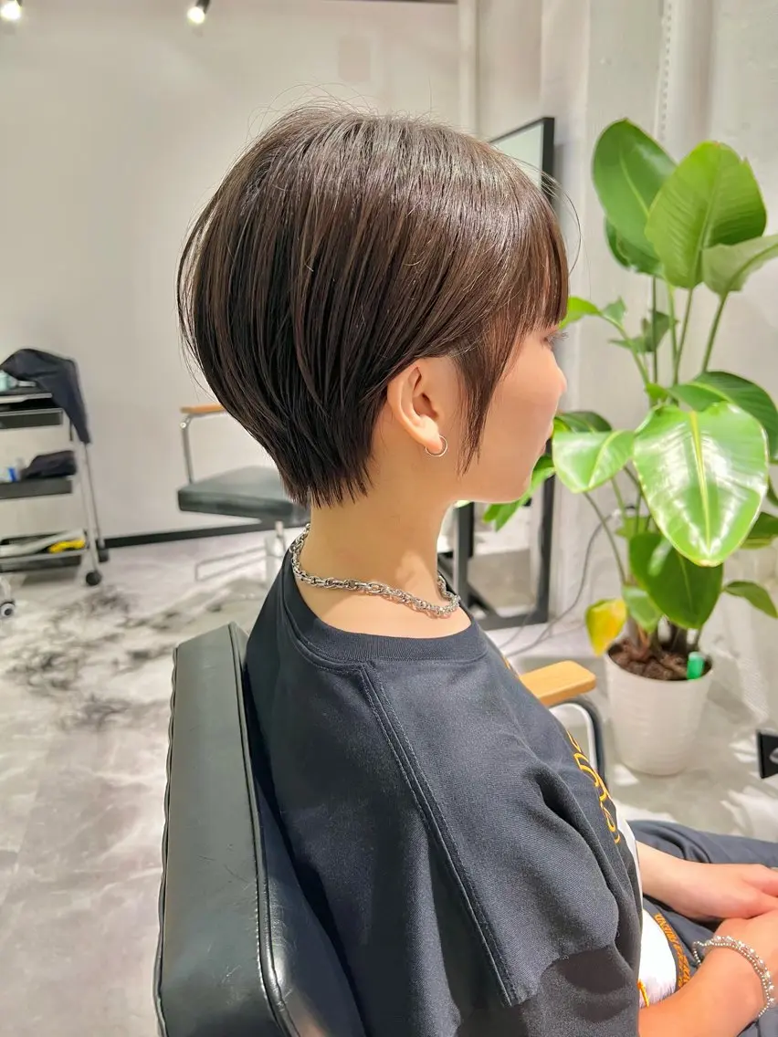 ショート カラー ヘアアレンジ くびれヘア ショートヘア 「sumi」 AMIのヘアスタイル