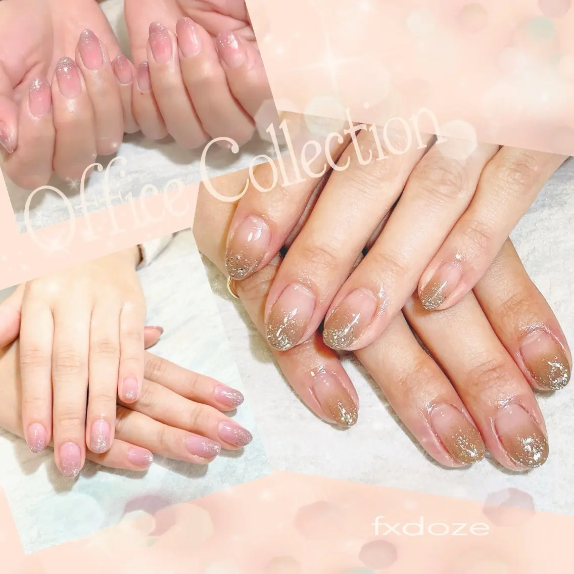 ネイル オフィスネイル fxdoze Manakaのネイルデザイン