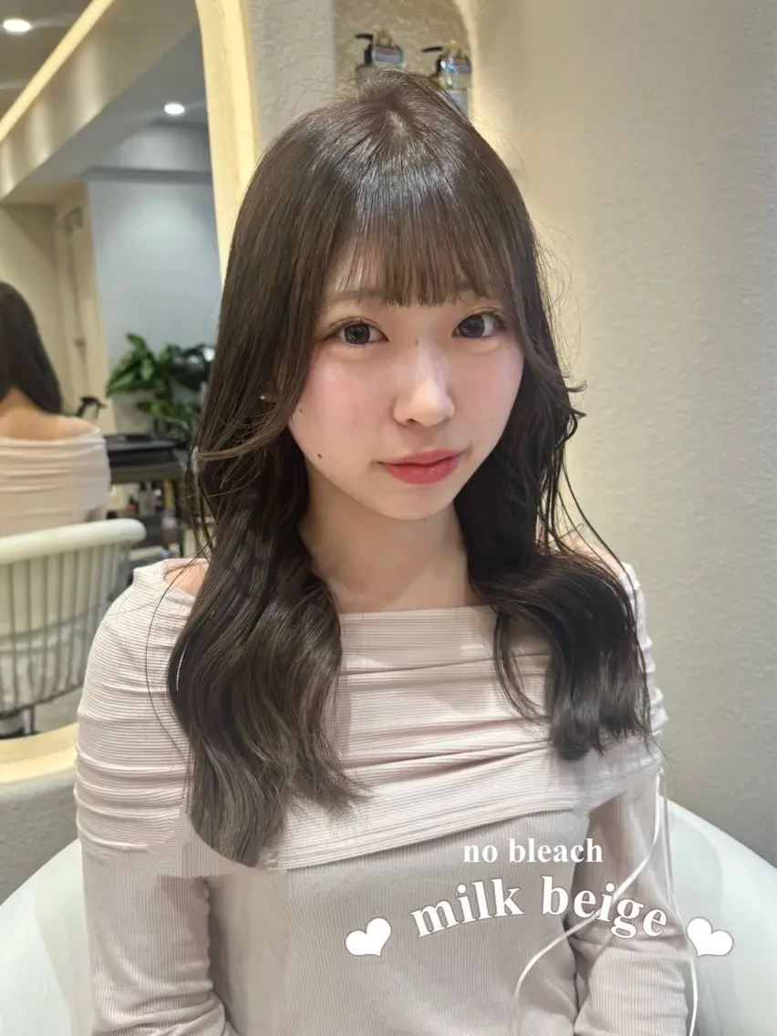 ロング カラー 透明感カラー カット ヘアカラー トリートメント 🍑艶髪/艶カラー 🍑MOMOKA🍑のヘアスタイル