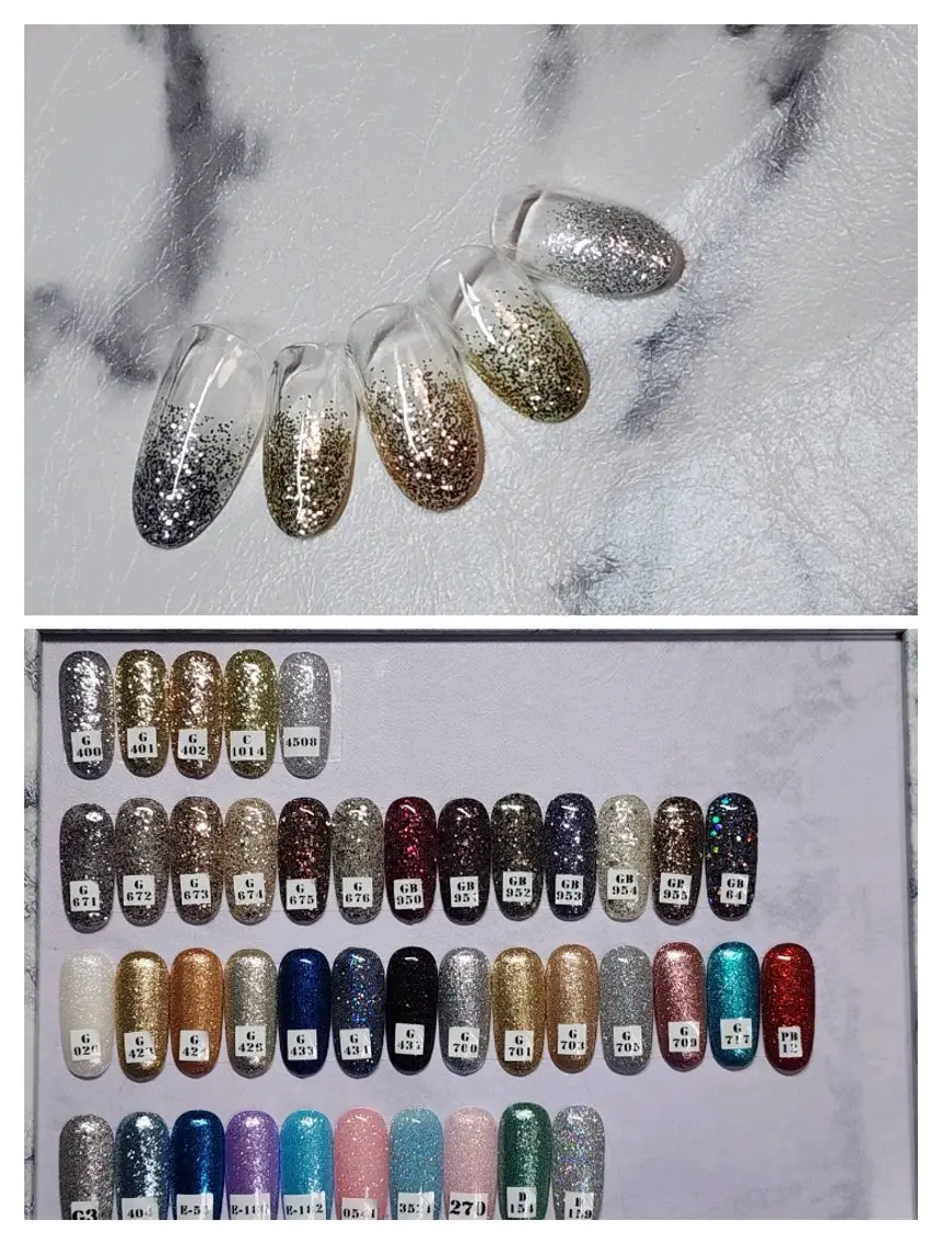 ネイル グラデーション ラメ(グリッター) ラメグラデーション NailSalon ♾️Eight♾️のネイルデザイン