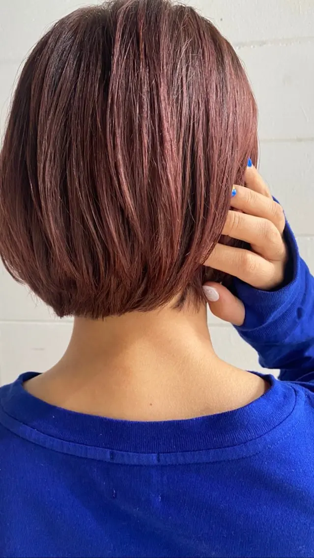 ショート ヘアカラー 古山 瞳のヘアスタイル