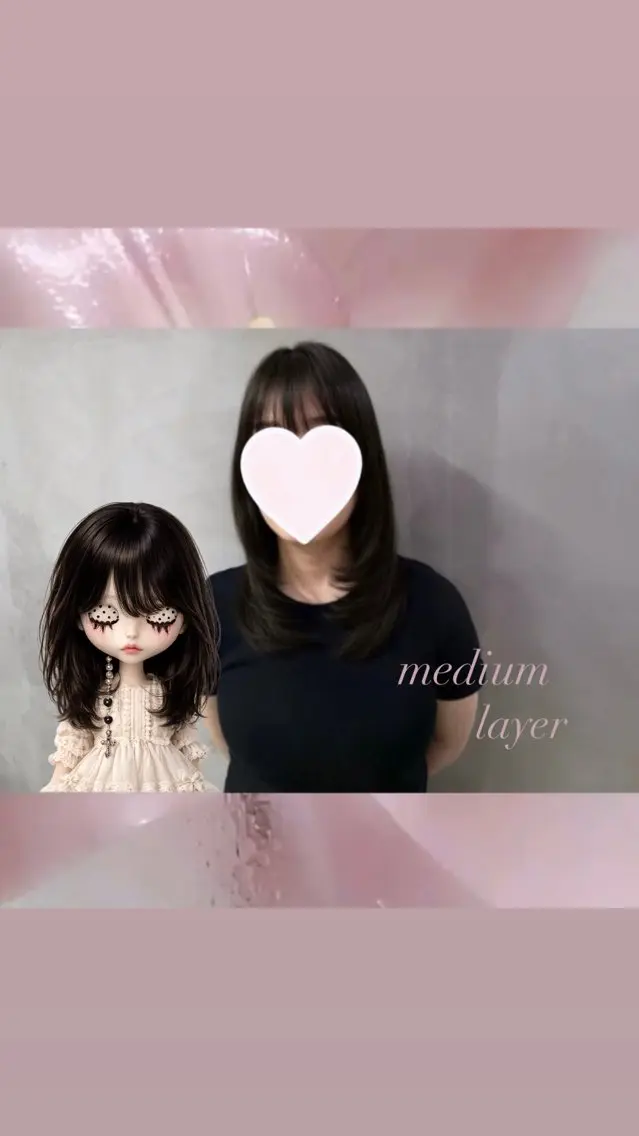 ミディアム ⟡.· 夏妃 .·⟡のヘアスタイル