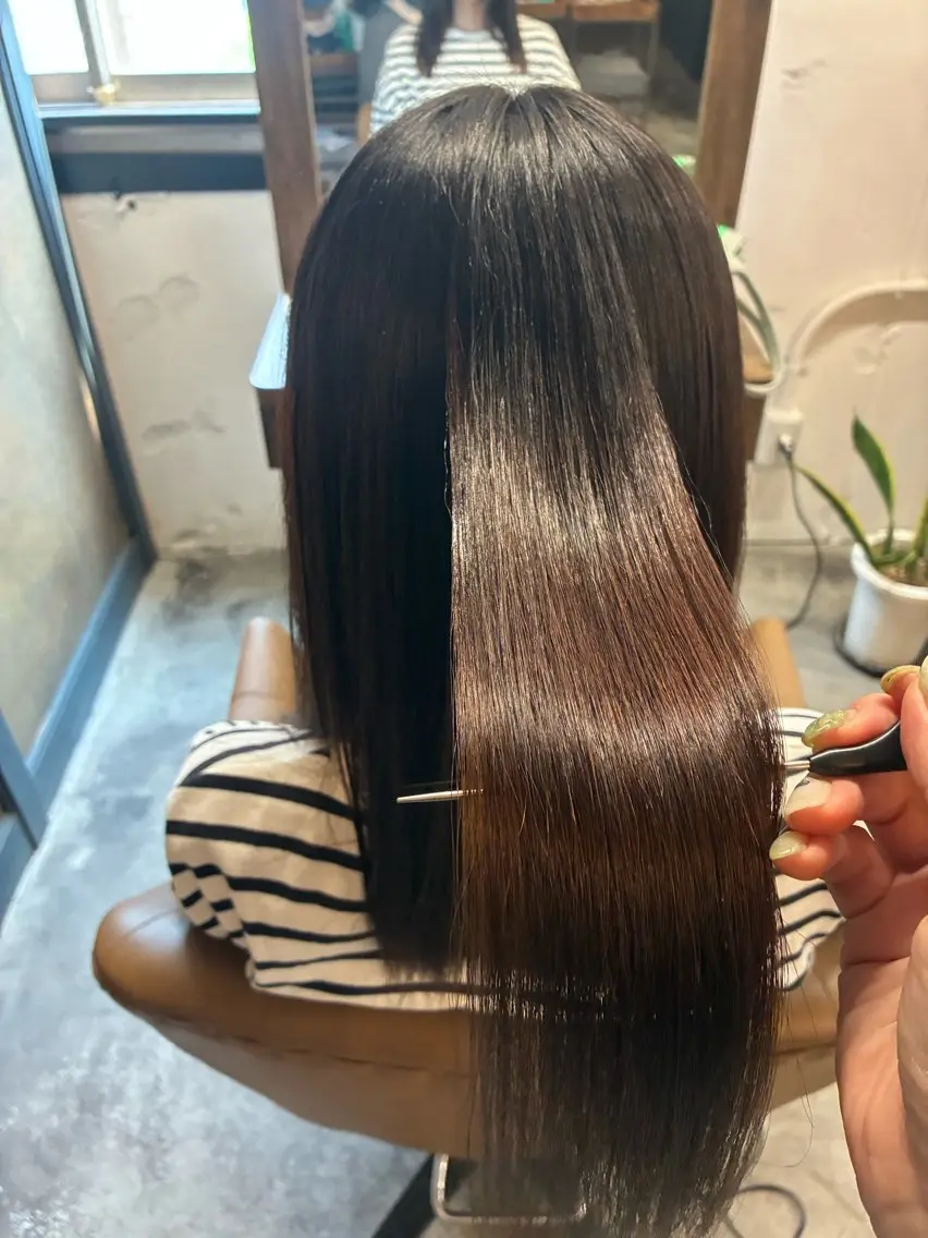 セミロング 古川 絵美のヘアスタイル
