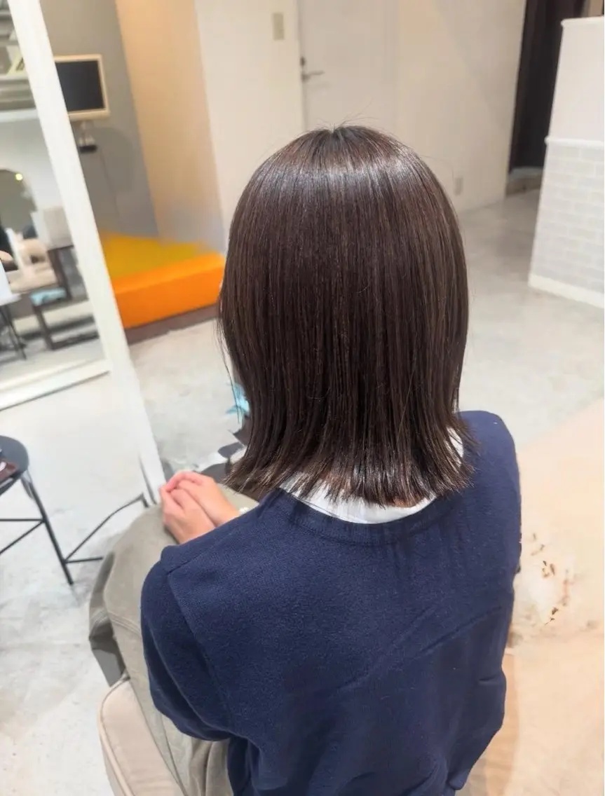 モデルクーポン[⚠️すぐ予約NG]赤み消し透明感カラー🫒🍂(+¥1100でイルミナカラーに変更可能)の写真