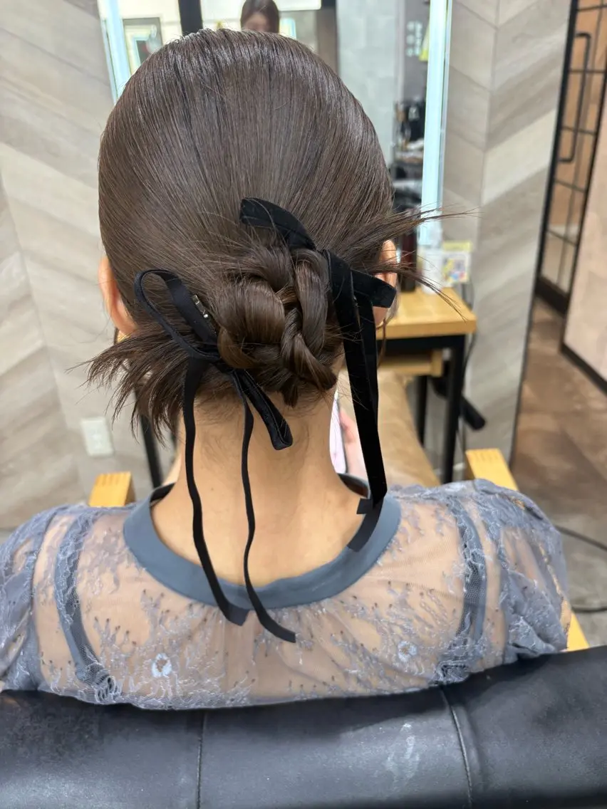 ミディアム ヘアアレンジ ヘアセット SHANTi 飯塚 ヘアセット/髪質改善のヘアスタイル