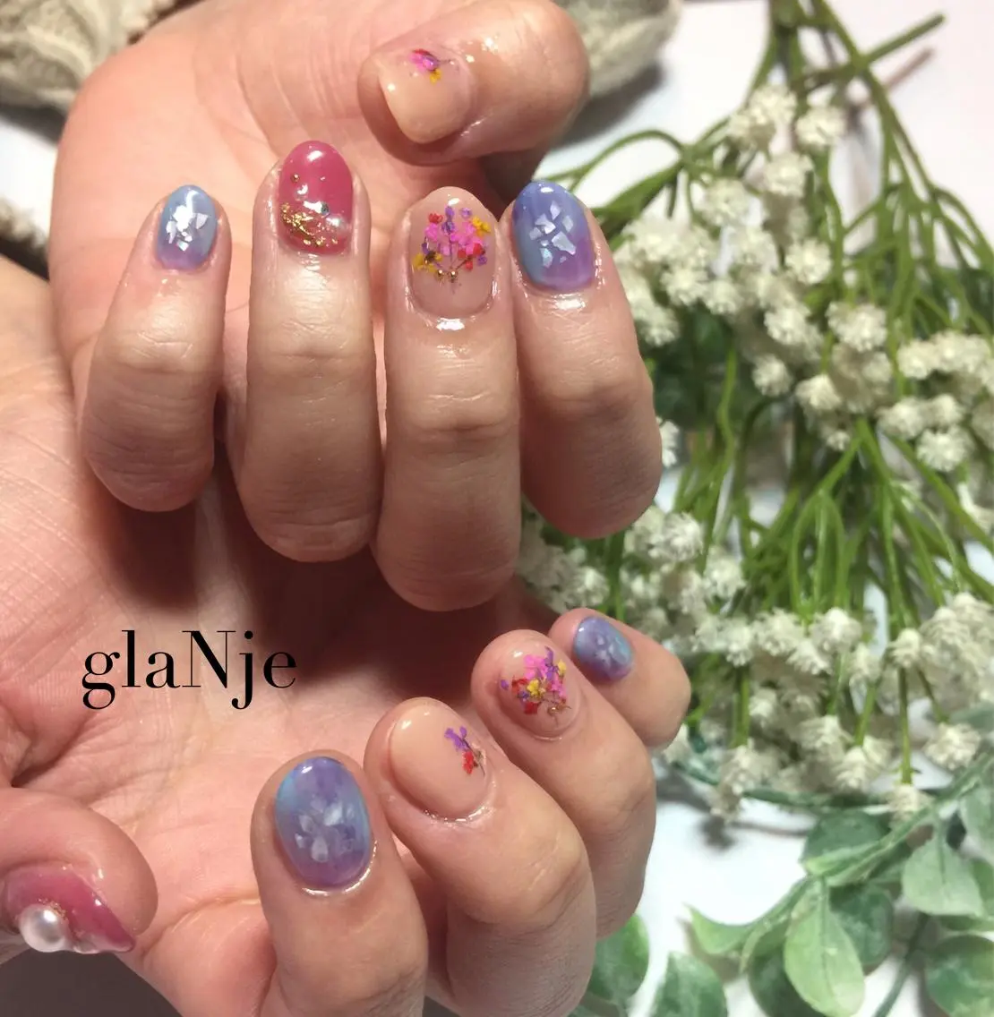ネイル アートネイル ジェルネイル シンプルネイル glaNje部谷 (オーナー)のネイルデザイン