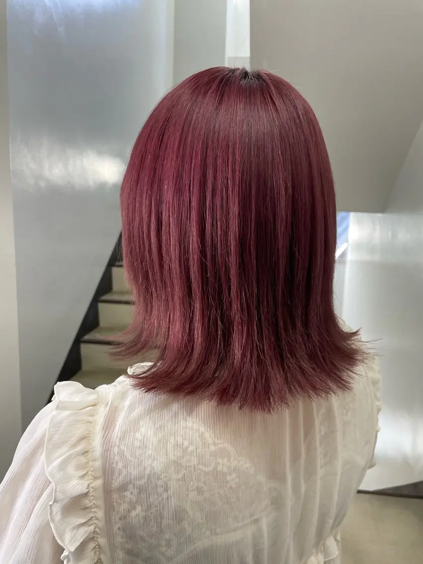 ミディアム カラー ヘアカラー トリートメント ヘアセット 💗横浜美容室 💗HARUNAのヘアスタイル