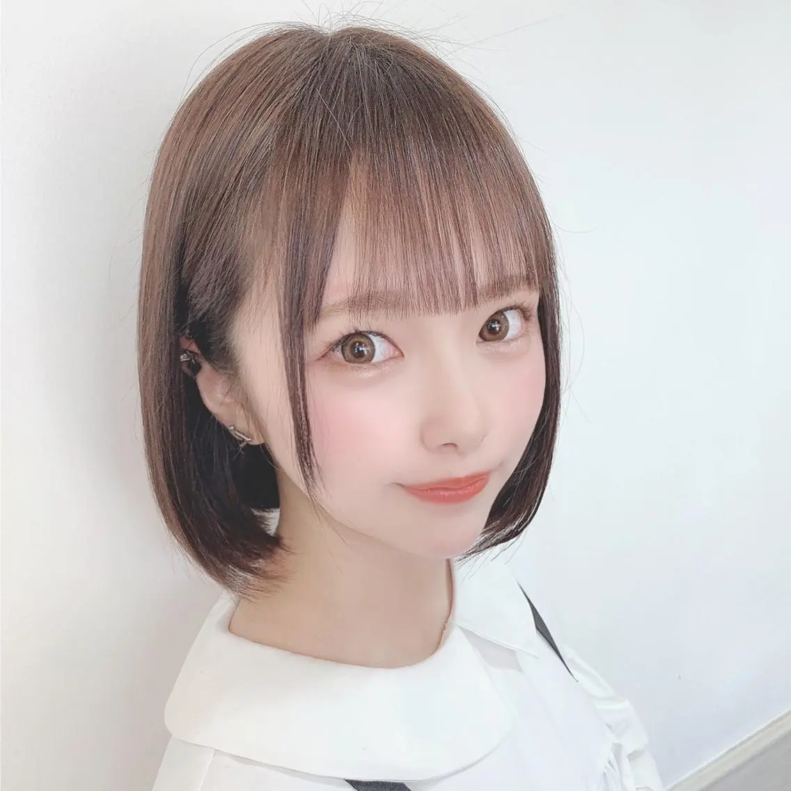 ミディアム カラー グレージュ ラベンダーカラー ラベンダーグレージュ ラベンダーグレー ボブ ✨️美髪矯正×似合わ せ艶カラー✨藤田透のヘアスタイル