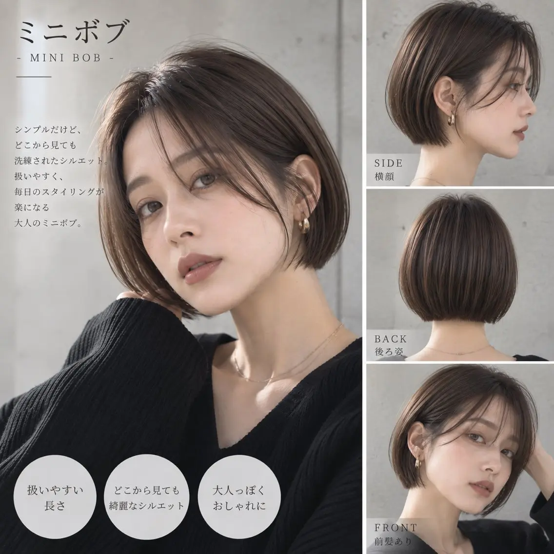 【20人限定】19時から限定レディースカットモデル(肩上ボブ限定)の写真