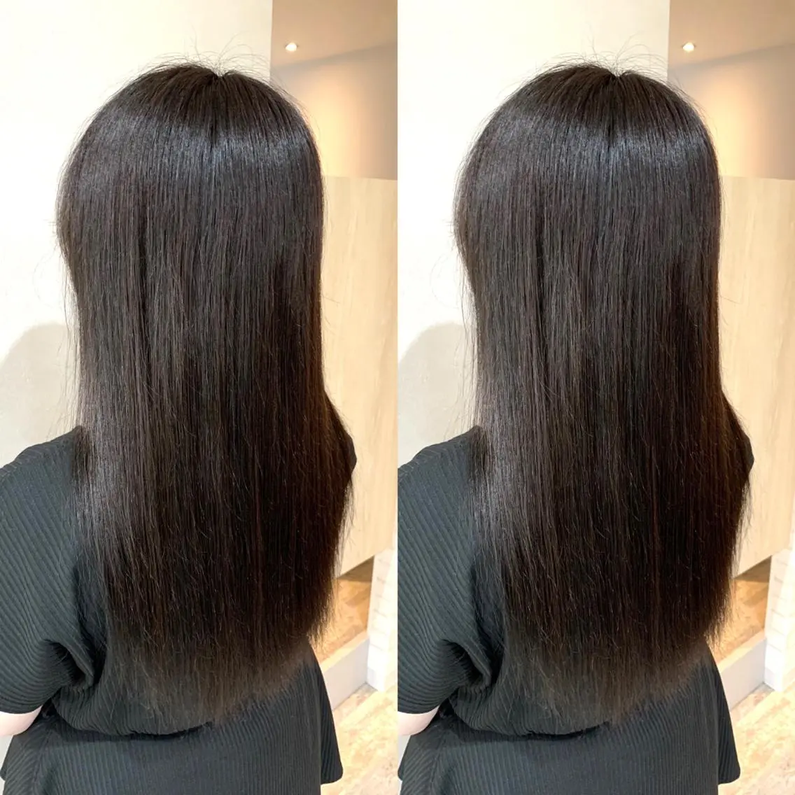 ロング カット 縮毛矯正 トリートメント 髪質改善 髪質改善カラーのヘアスタイル