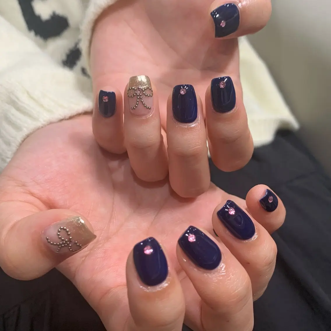 ネイル リボン ELAN) Hasegawaのネイルデザイン