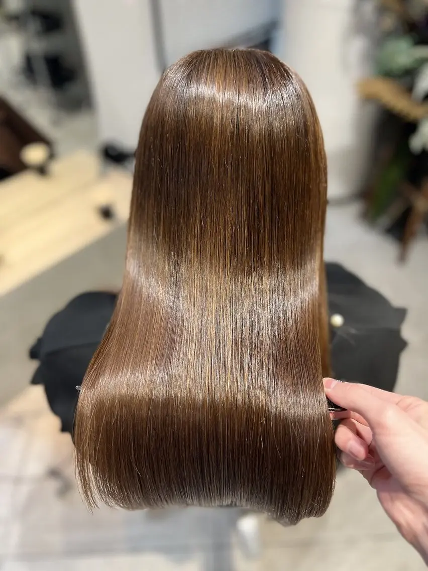 ロング カット 縮毛矯正 トリートメント 美髪矯正🫧艶髪特化 🫧関口太郎のヘアスタイル
