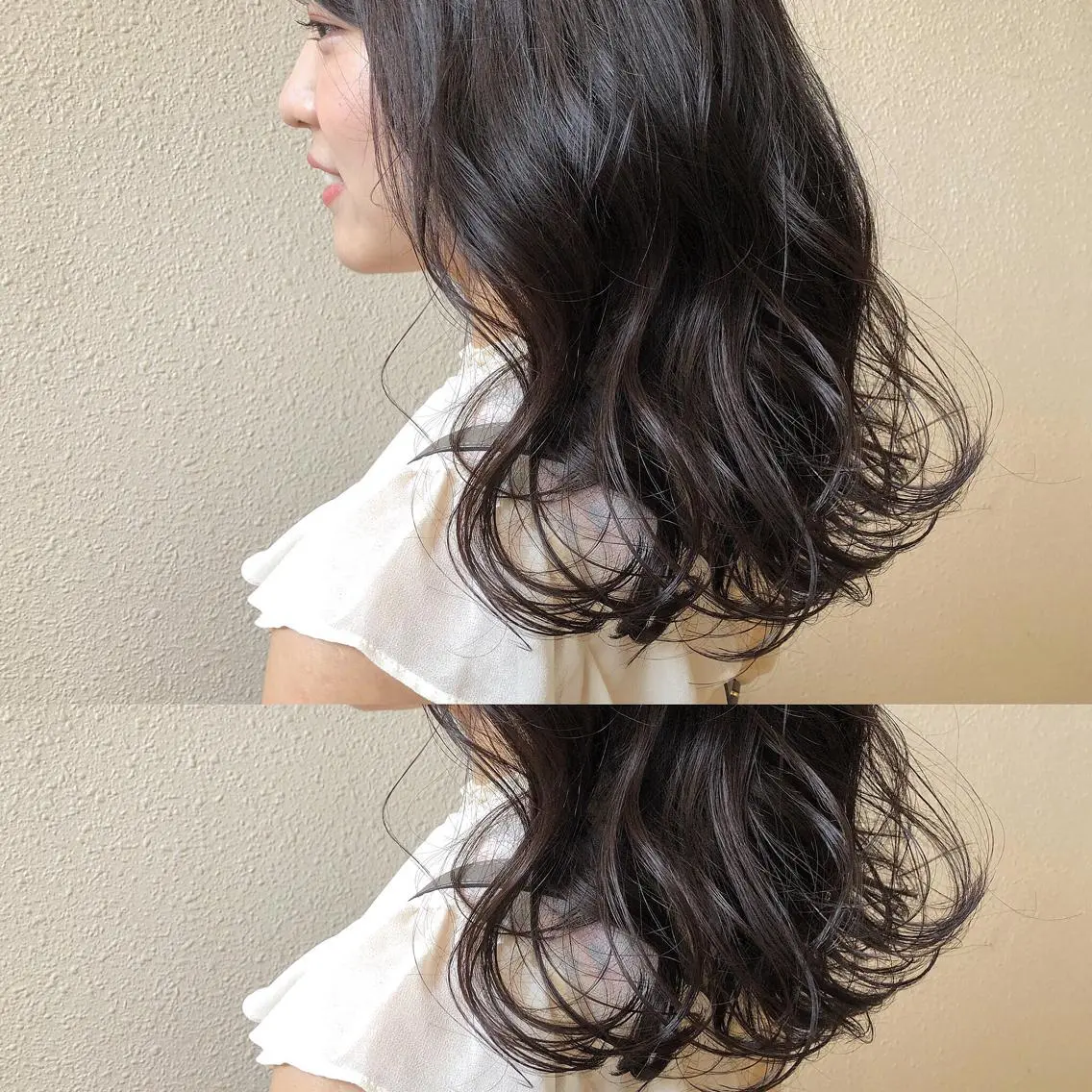 セミロング カラー ベージュカラー カット ヘアカラー トリートメント ツキノキ　ミナ 8月から西梅田店のヘアスタイル