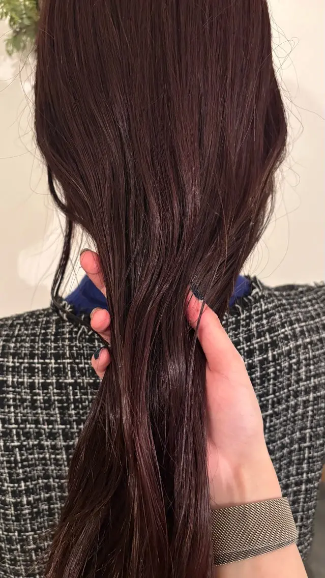 ロング カラー 透明感カラー ヘアカラー 高橋 杏のヘアスタイル