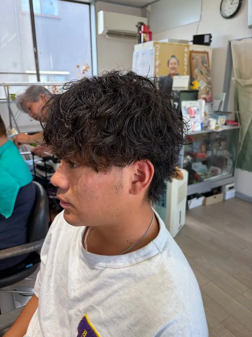 メンズ限定カット＋パーマの写真