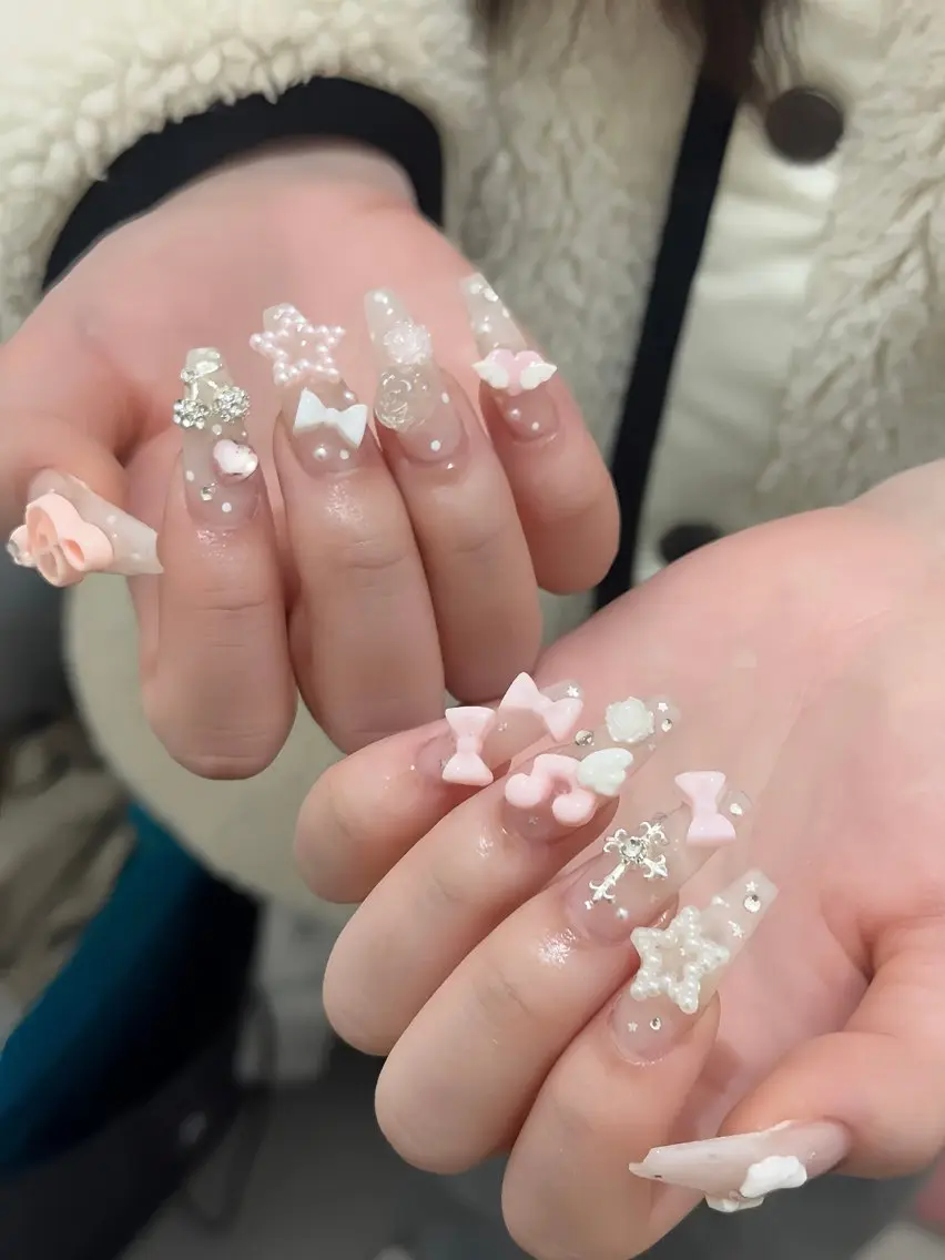 ネイル オーロラネイル ボルドー ブラウン 氷ネイル・うるうるネイル キラキラネイル Julli NailStudioのネイルデザイン